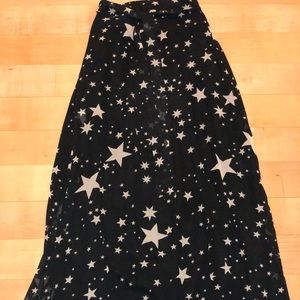 Star maxi skirt